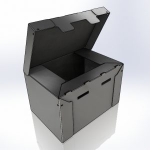 Correx Box with open lid