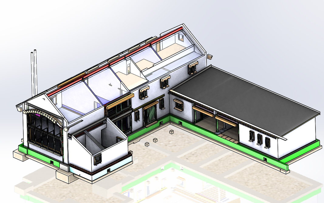 Architectural design services example - Passivehaus - Fabrication design